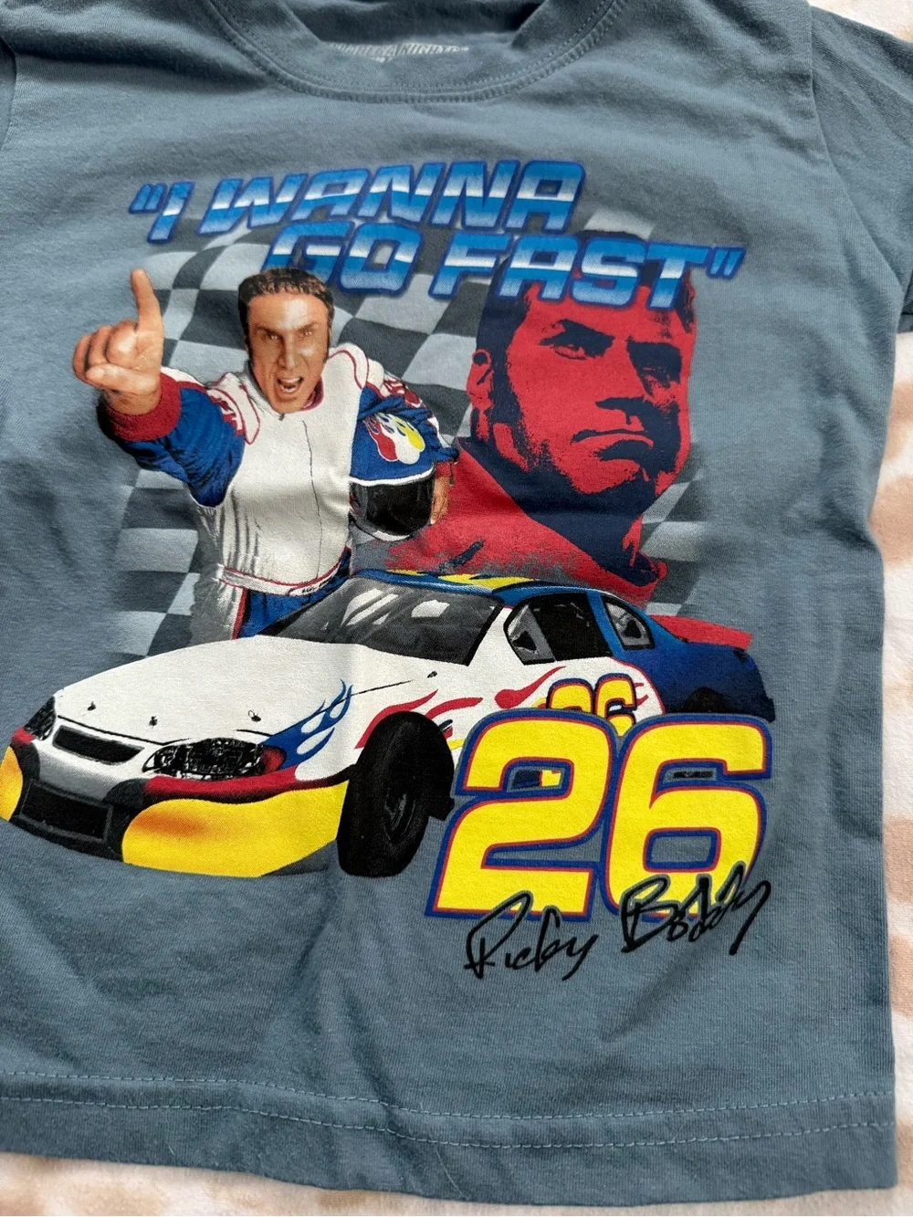 Kids 4T Racing Ricky Bobby Graphic Tee - Blue